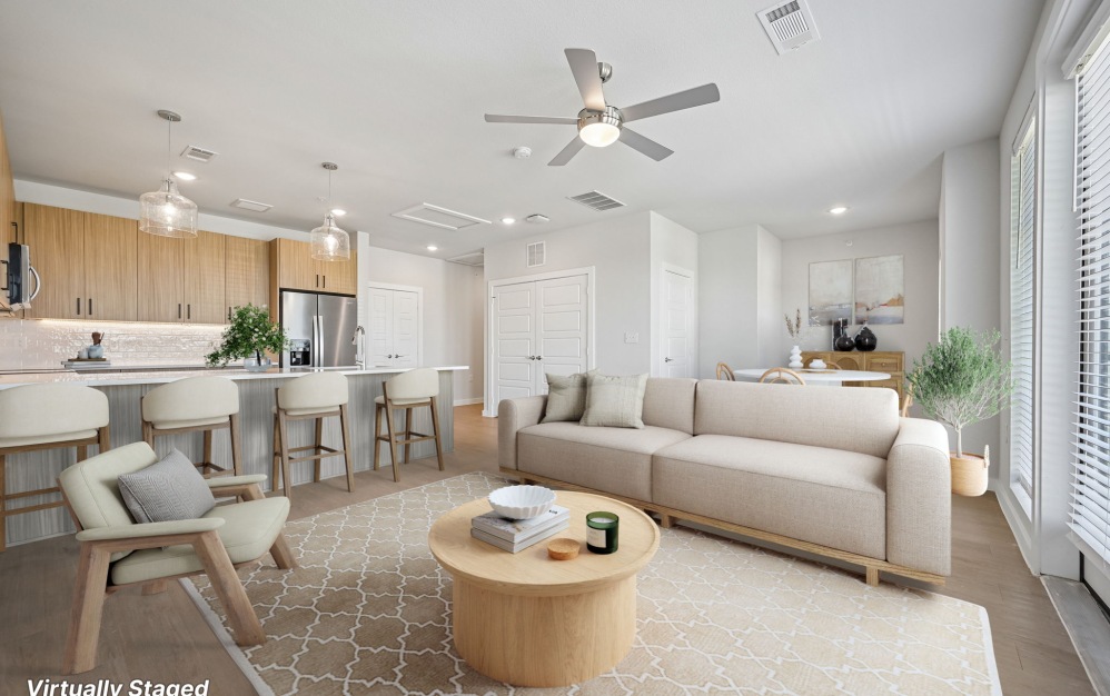 D1 - 2 bedroom floorplan layout with 2 bathrooms and 1459 square feet (Floor 4)