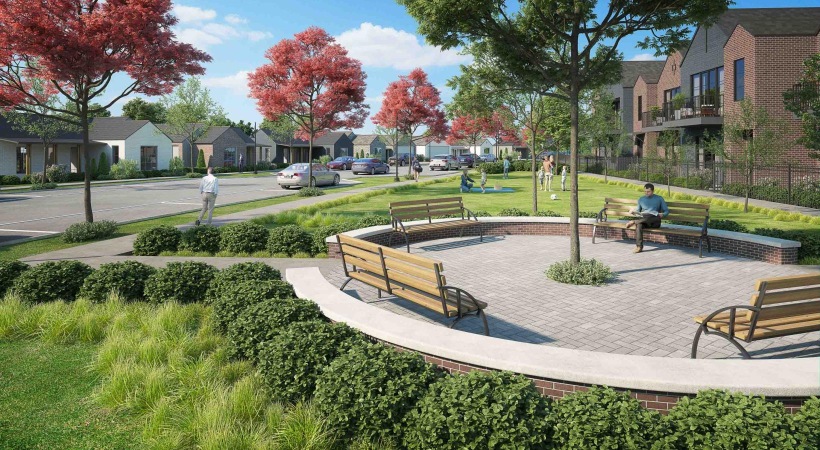 A beautiful community at the heart of all your passions a park with benches